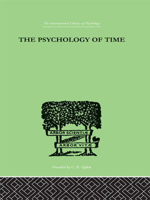 cover image of The Psychology of Time